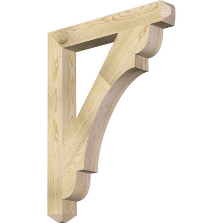 Ekena Millwork Olympic Craftsman Rough Sawn Bracket, Douglas Fir, 4"W x 30"D x 38"H BKT04X30X38OLY04RDF
